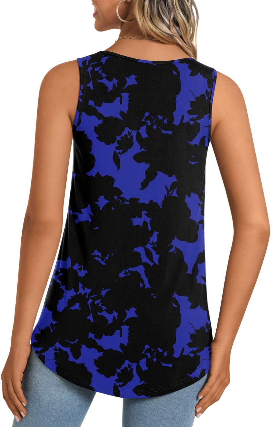 Women'S Summer Casual Sleeveless Camis Tank Tops Loose Flowy Cute Tunic Pleated Lightweight Shirts