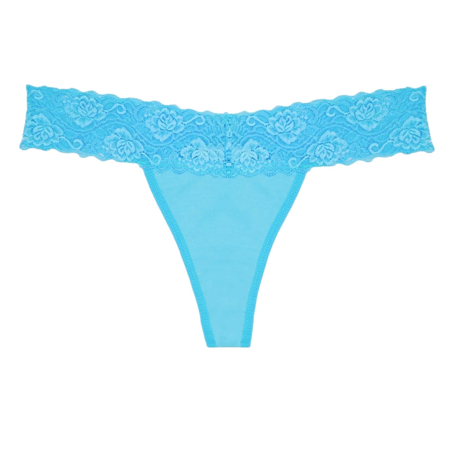Lace Thongs for Women, 20-Pack Low Rise No Show Stay-Put Breathable