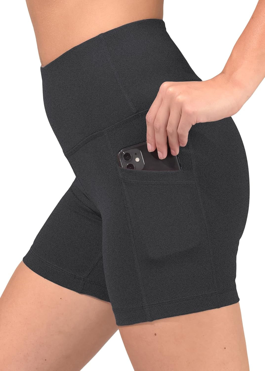 - High Waist Power Flex Biker Shorts with Side Pockets - 5", 7", 9"