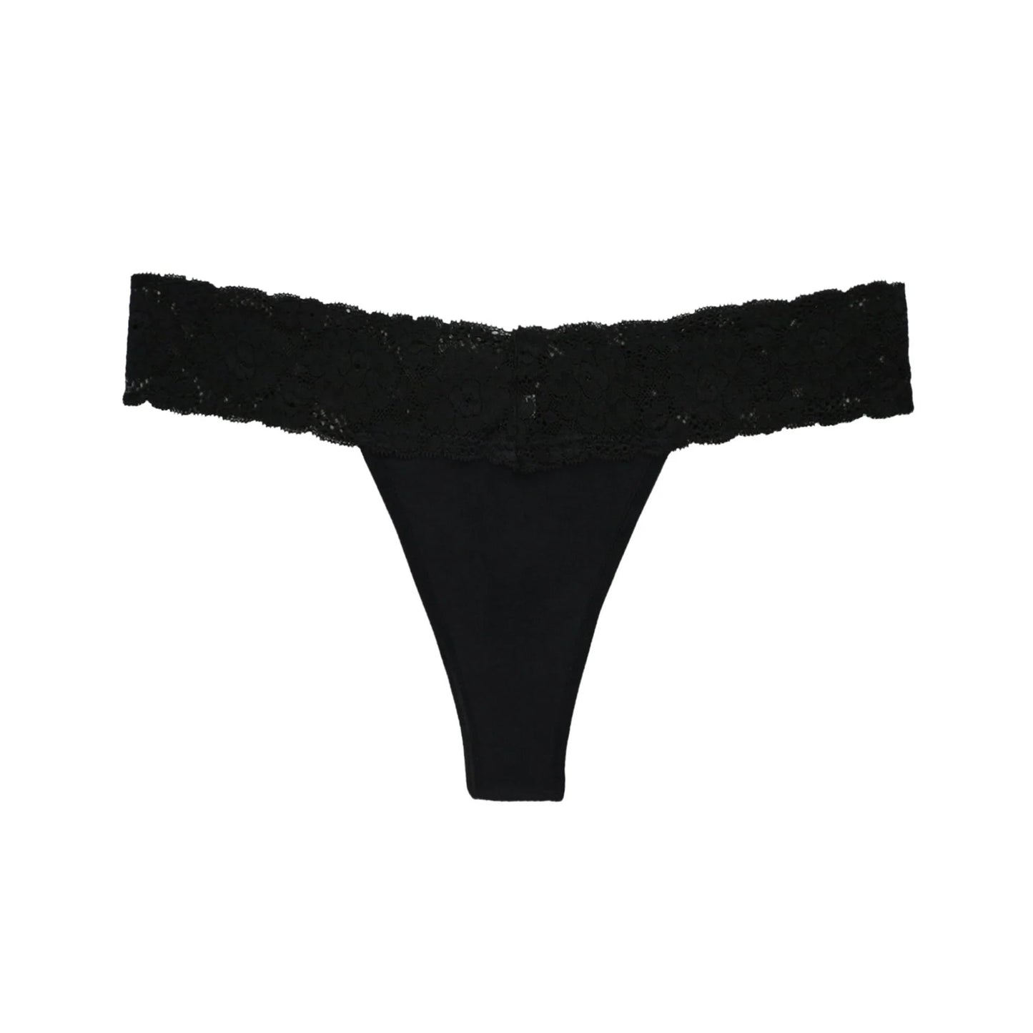 Lace Thongs for Women, 20-Pack Low Rise No Show Stay-Put Breathable