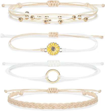 Ankle Bracelets for Girls Waterproof Boho Bracelets for Women Christmas Jewelry Gift