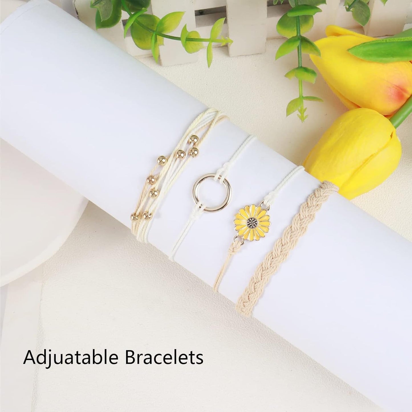 Ankle Bracelets for Girls Waterproof Boho Bracelets for Women Christmas Jewelry Gift