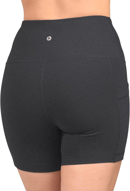 - High Waist Power Flex Biker Shorts with Side Pockets - 5", 7", 9"