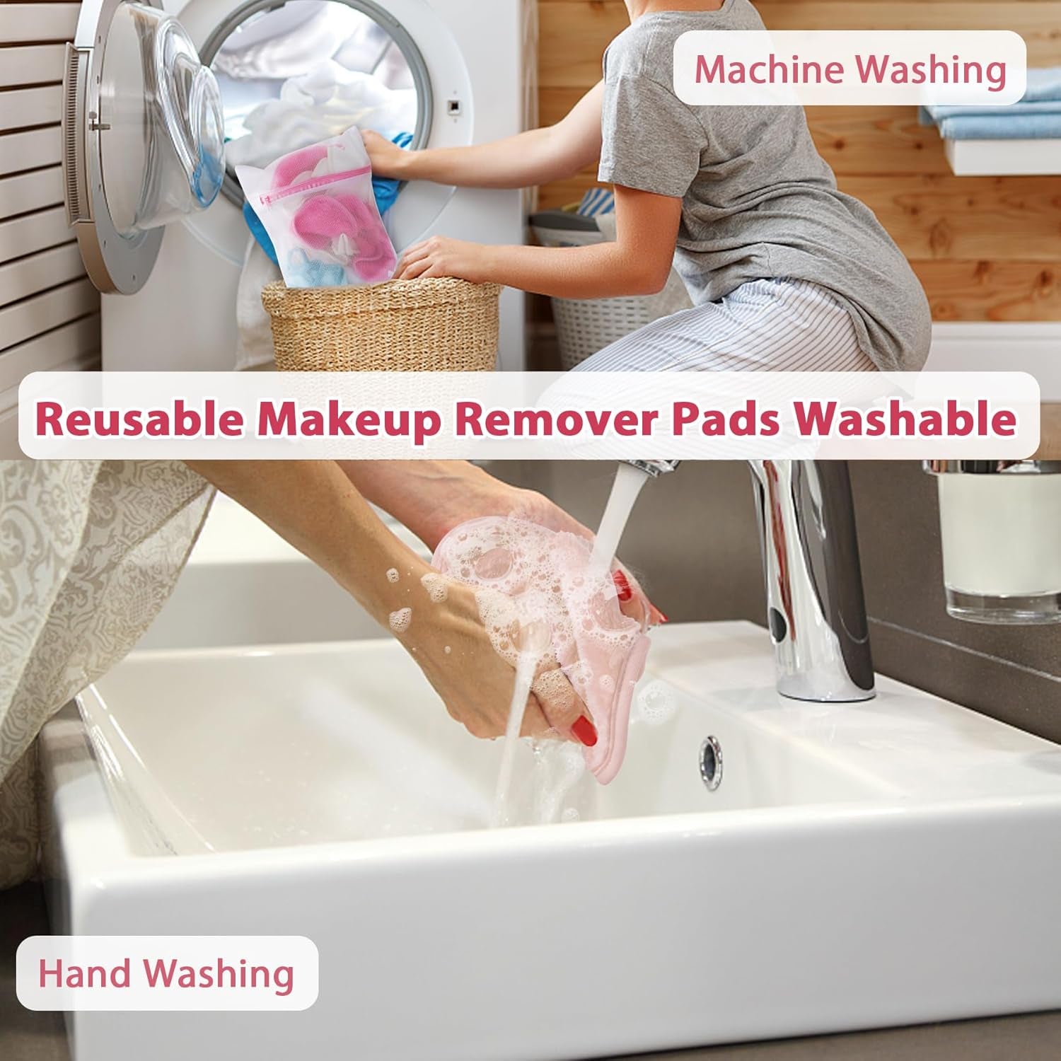 | Reusable Update Makeup Removing Microfiber Cloth for Sensitive Skin | Washable Makeup Remover Towels | Natural Facial Cleansing Towels (6”X 6”, 12 Pack / White)