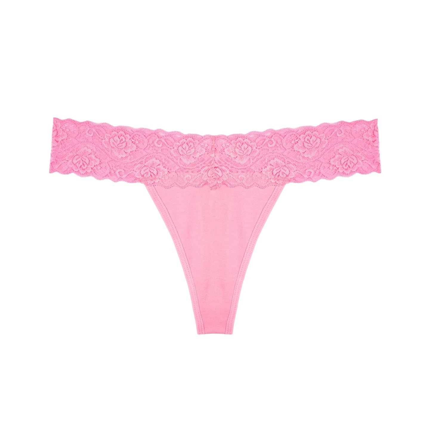 Lace Thongs for Women, 20-Pack Low Rise No Show Stay-Put Breathable
